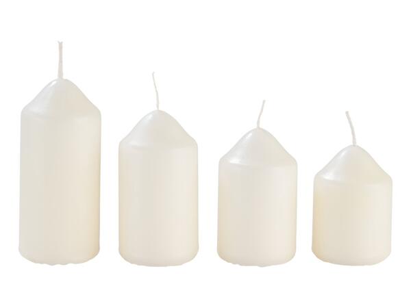Christmas candles, 4 pieces