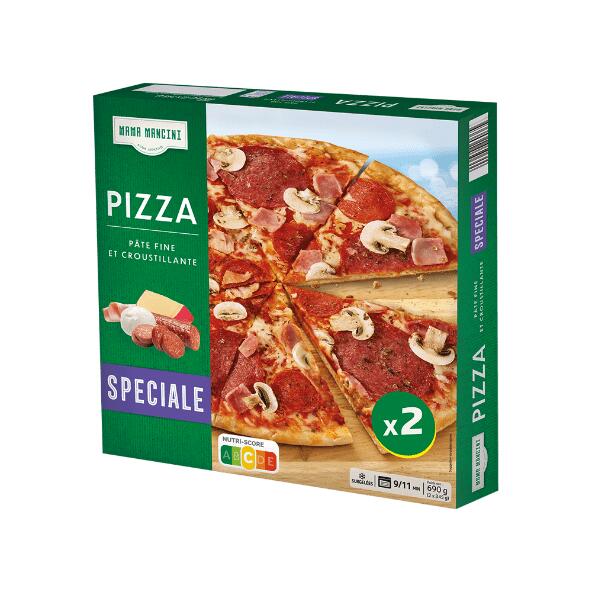 MAMA MANCINI(R) 				2 Pizzas Spéciales