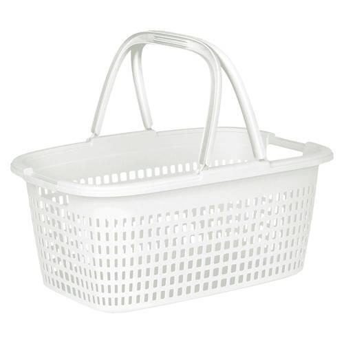 Universal Basket with Handles, White