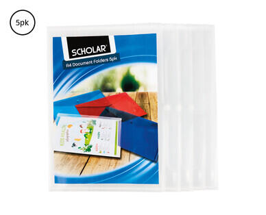 A4 Document Folder 5pk