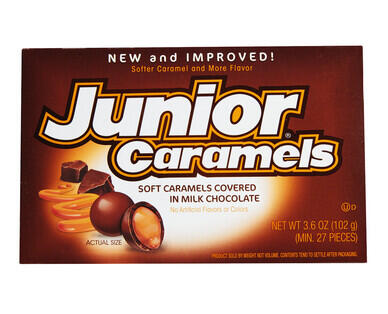 Junior Mints 99g or Junior Caramels 102g