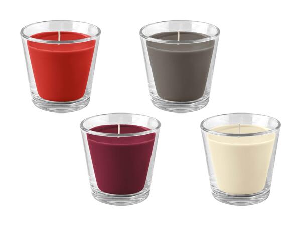 Candela profumata in bicchiere