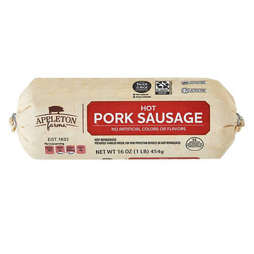 Gluten & Lactose Free Hot Pork Sausage, 16 oz