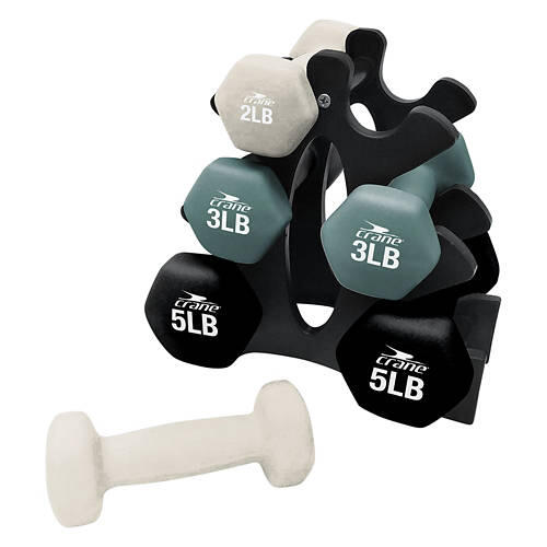 20 lb Dumbbell Set with Rack