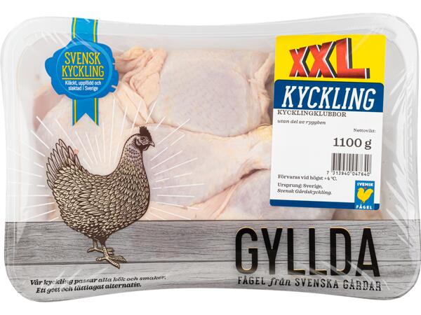 Färska kycklingklubbor