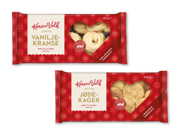 Karen Volf vaniljekranse eller jødekager