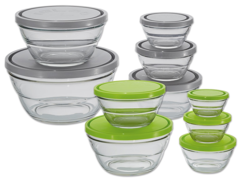 ERNESTO(R) Glas-Frischhaltedosen, 5-teiliges Set