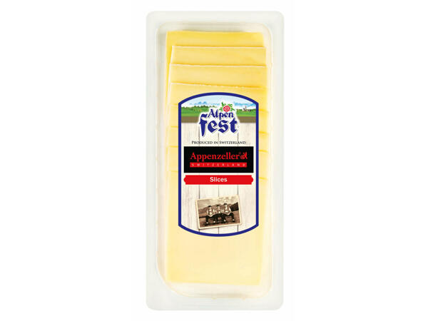 Fromage suisse en tranches