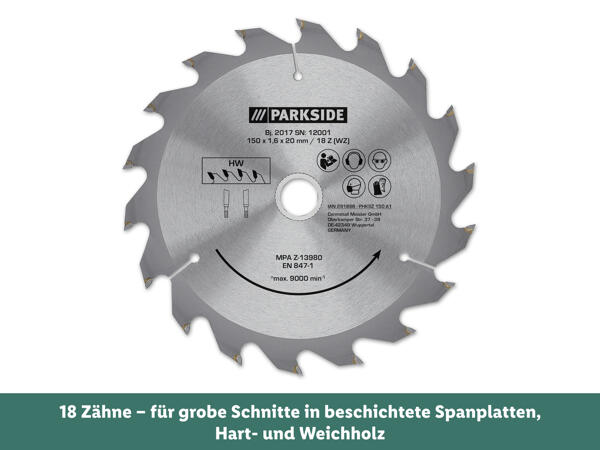 Handkreissägeblatt