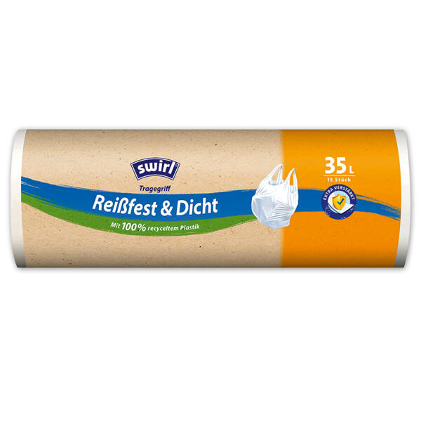 Müllbeutel mit Tragegriff