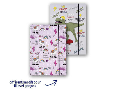 Serviette d'écolier/Chemise à élastique