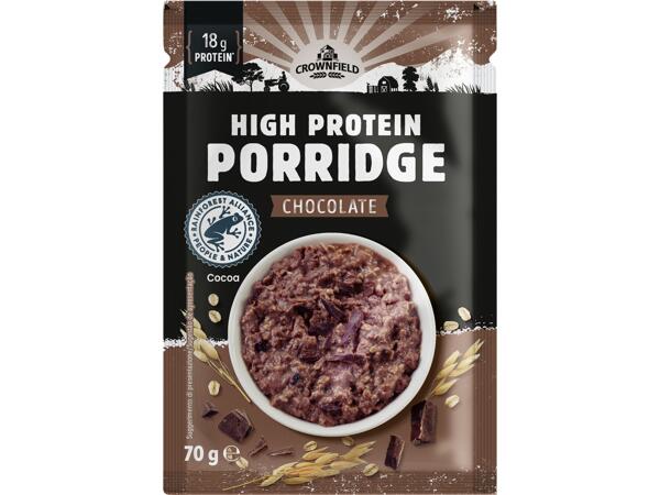 High protein porridge with chocolate