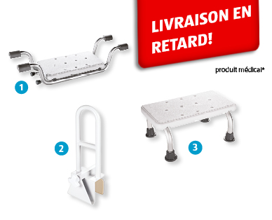 Siège pour baignoire/Barre d'appui pour baignoire ACTIVE MED