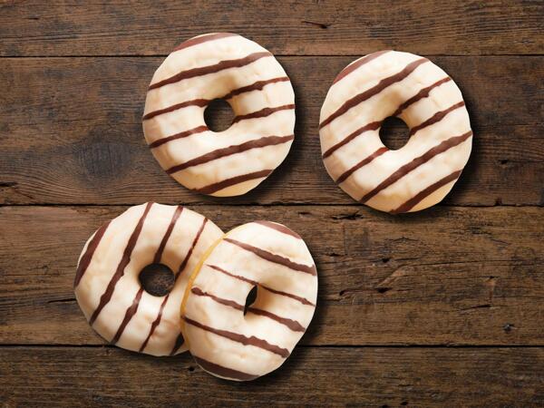 Donut alla vaniglia ripieno, 4 pezzi