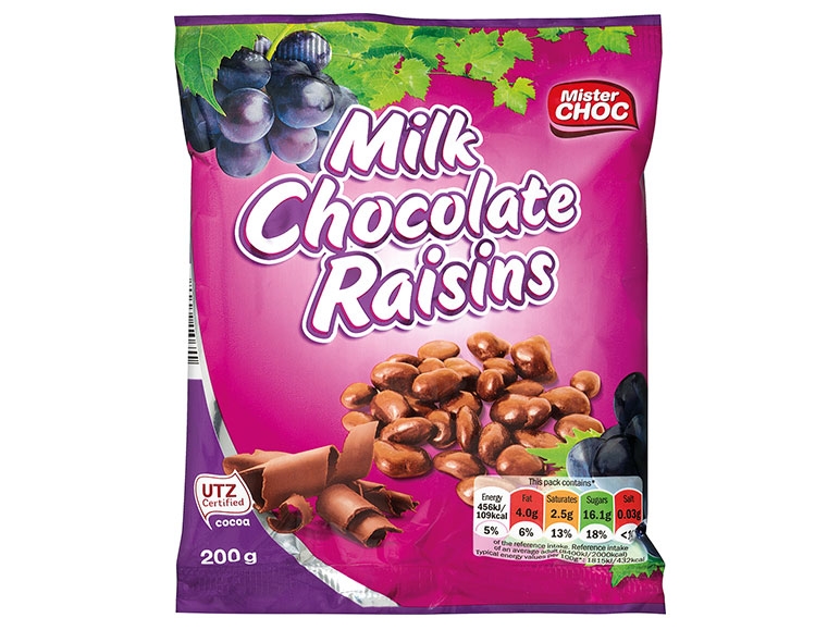 Mister Choc Chocolate Raisins