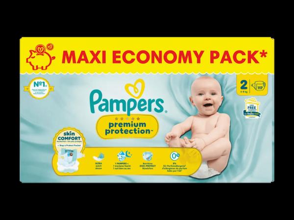 Couches Pampers Premium Protection