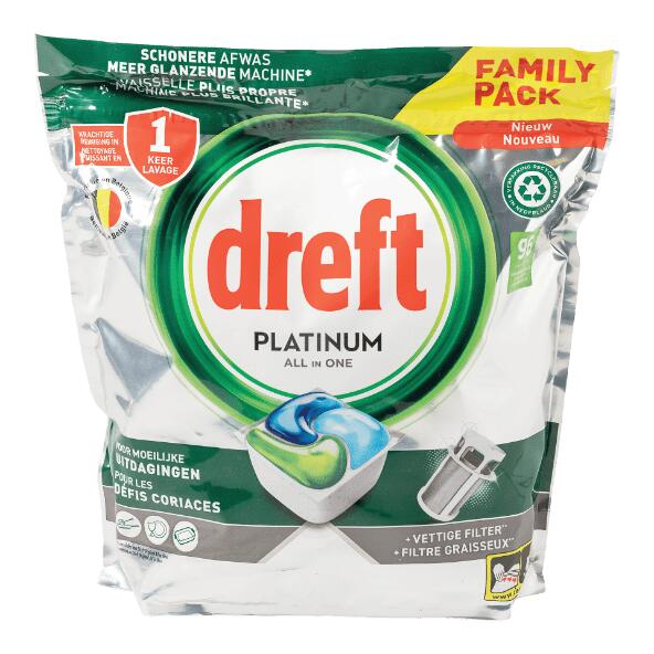DREFT(R) 				Tablettes tout-en-un pour lave-vaisselle, 96 pcs