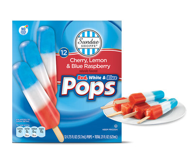 Sundae Shoppe Red, White & Blue Pops