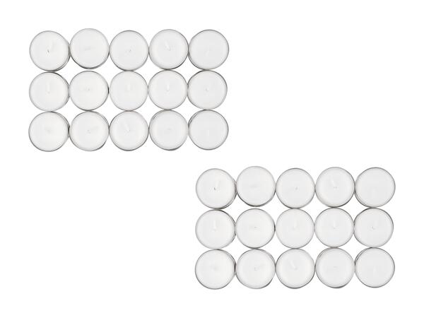 Set de bougies chauffe-plat, 30 pièces