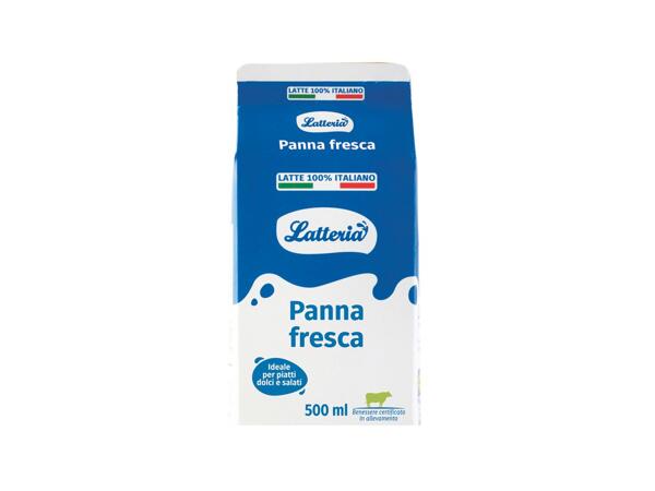 Pasteurised fresh Cream