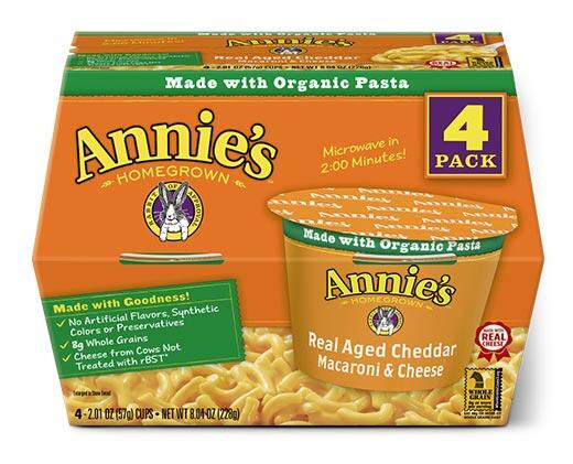 Annie's 
 Macaroni & Cheese Microwavable Cups Assorted Varieties
