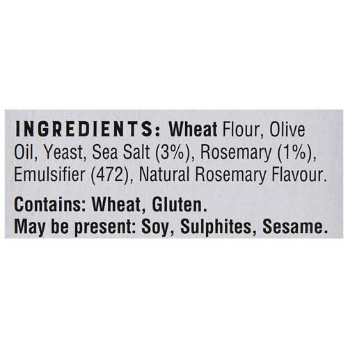 Rosemary and Sea Salt Grissini 125g