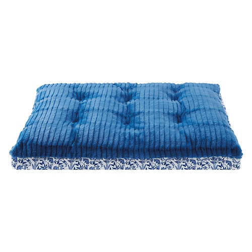 25" x 16" Orthopedic Pet Bed - Navy Floral