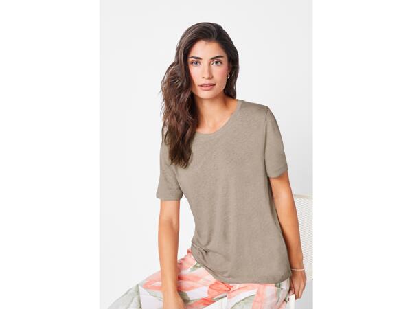 Ladies' linen-blend shirt