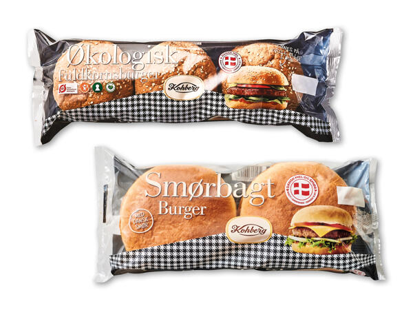 Kohberg økologiske eller smørbagte burgerboller