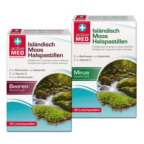 ACTIVE MED Pastilles pour la gorge à la mousse d'Islande