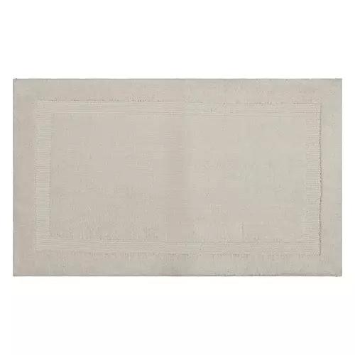20" x 32" Knitted Memory Foam Bath Rug - Taupe Border