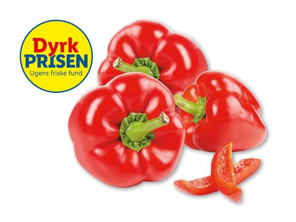 Rød peberfrugt