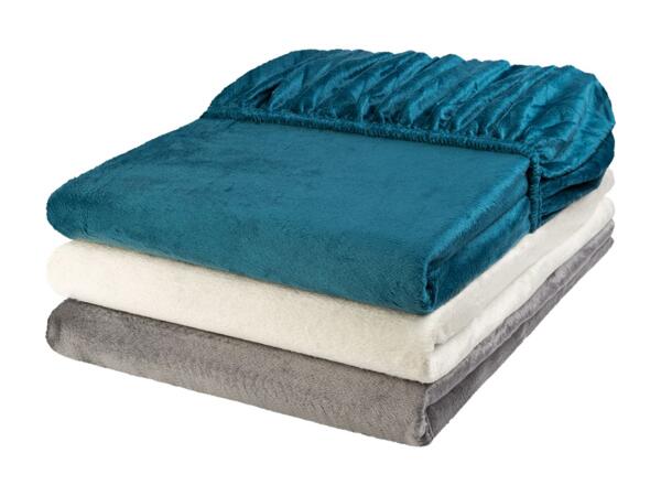Teddy Fleece Fitted Sheet King