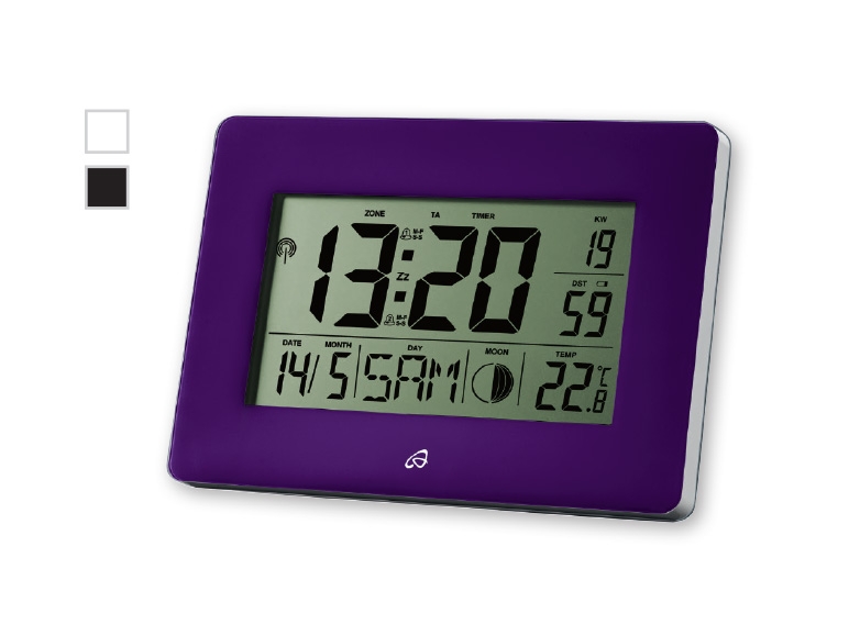 AURIOL Radio-Controlled LCD Clock