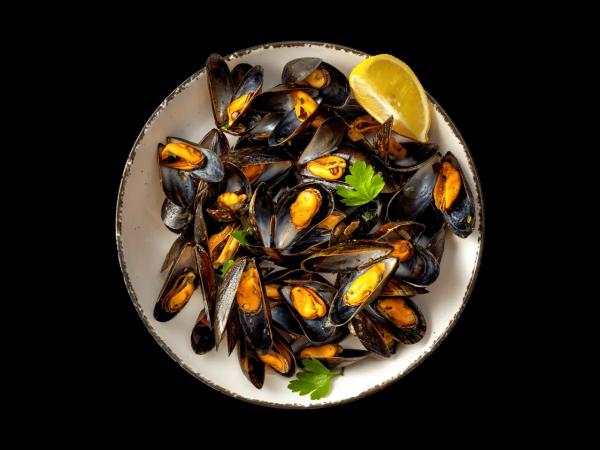 Gekochte Muscheln