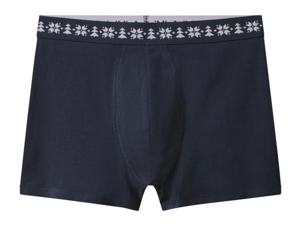 Esmara Men Men's Navy & White Christmas Boxers - 3 Pack