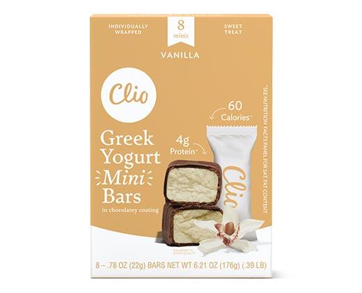 Clio 
 Strawberry or Vanilla Greek Yogurt Mini Bars
