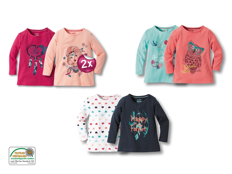 Langarmshirts, 2er