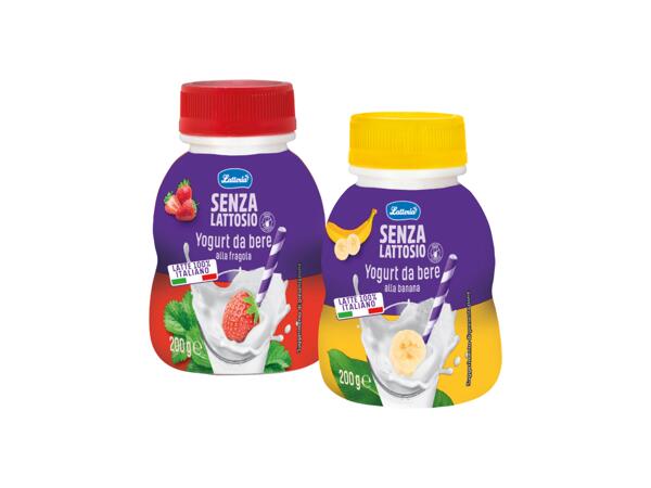 Lactose-free drinking yogurt