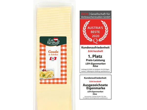 Gouda in Scheiben