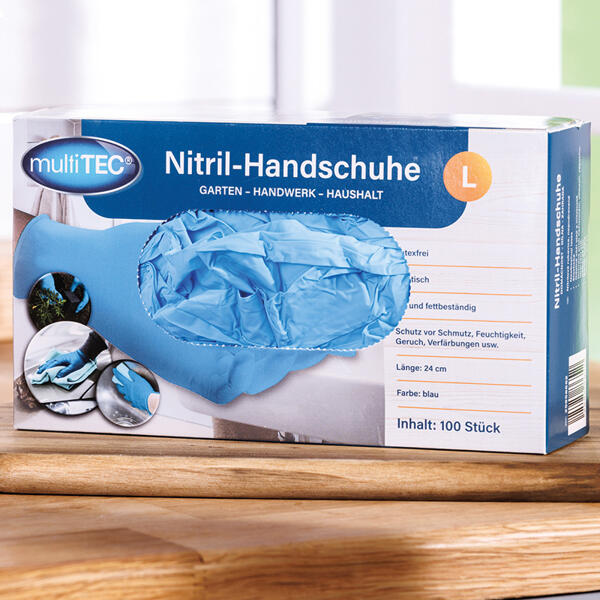 Puderfreie Nitril-Handschuhe 100er