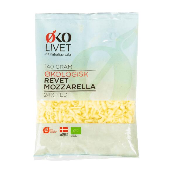 ØKOLIVET Økologisk revet mozzarella