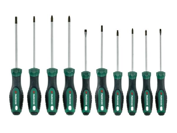 Screwdriver set, 6 or 10 pieces
