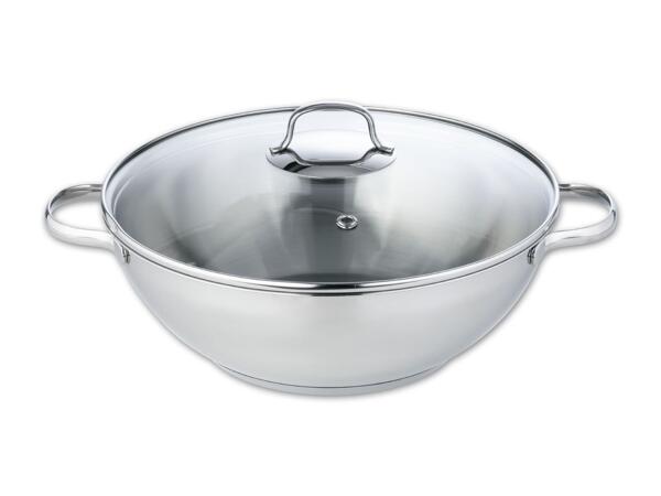 Edelstahl-Wok, Ø 32 cm