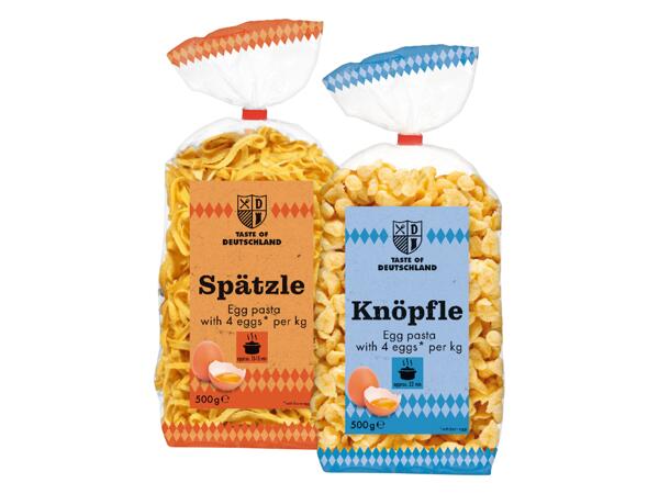 Spätzle or knöpfle