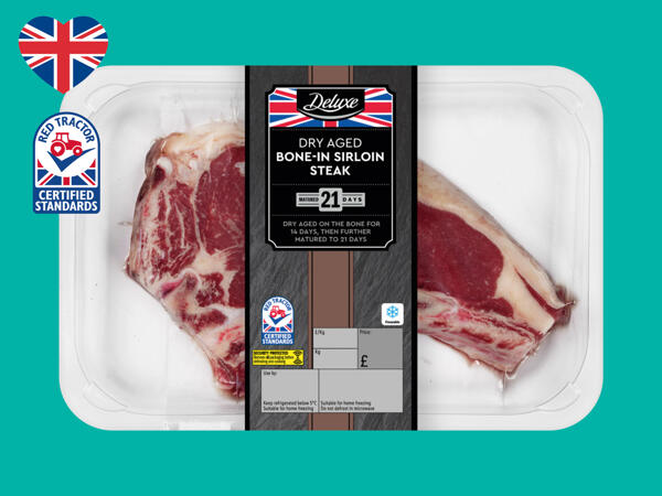 Deluxe Dry-Aged British Beef Bone-In Sirloin Steak