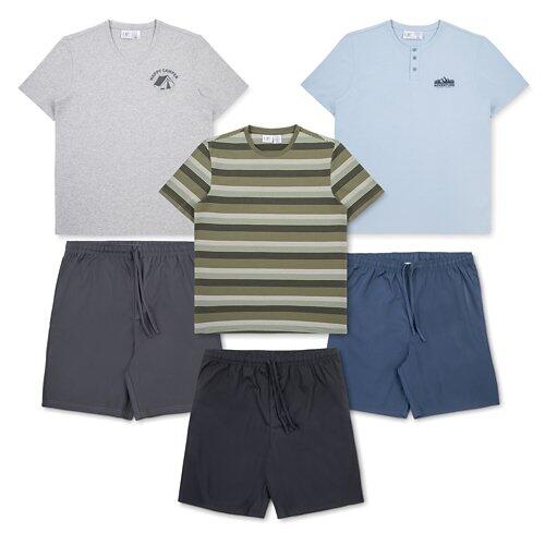 UP 2 FASHION MEN Herren-Shorty-Pyjama