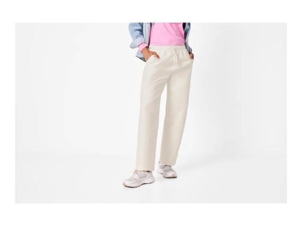 Esmara Ladies' Beige Wide Leg Denim Joggers