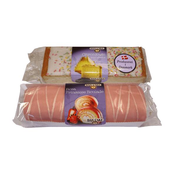 Citronkage med glasur eller Rosa Prinsesse Roulade