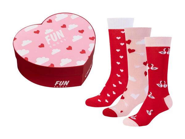 Socken Geschenkbox, 3 Paar